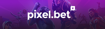 Pixel.bet logo with a background image